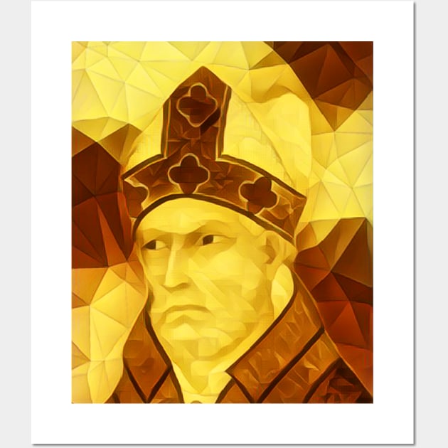 St. Augustine Golden Portrait | St. Augustine Artwork 10 Wall Art by JustLit